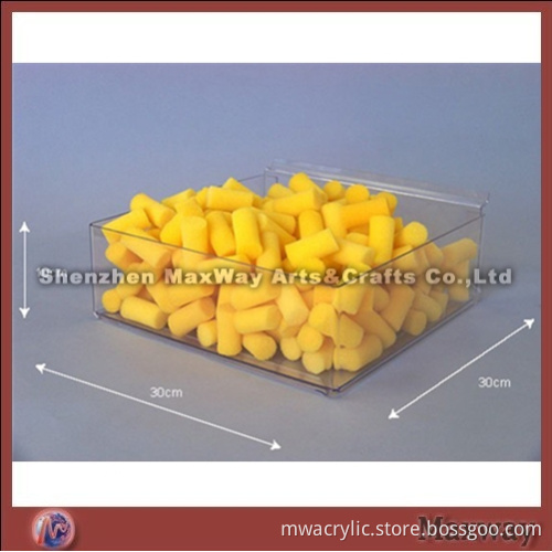 Transparent Cubic High Grade Wall Mounted Acrylic Tray Candy Box